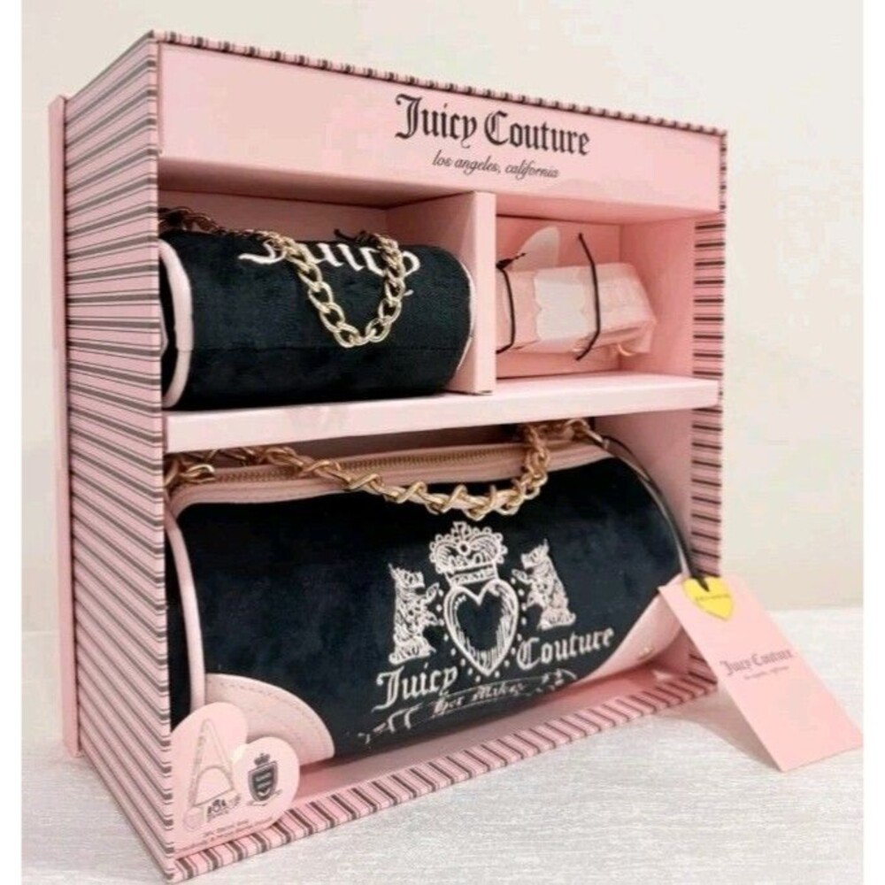 Juicy Couture "Her Majestic" Heritage Barrel Shoulder Bag Set